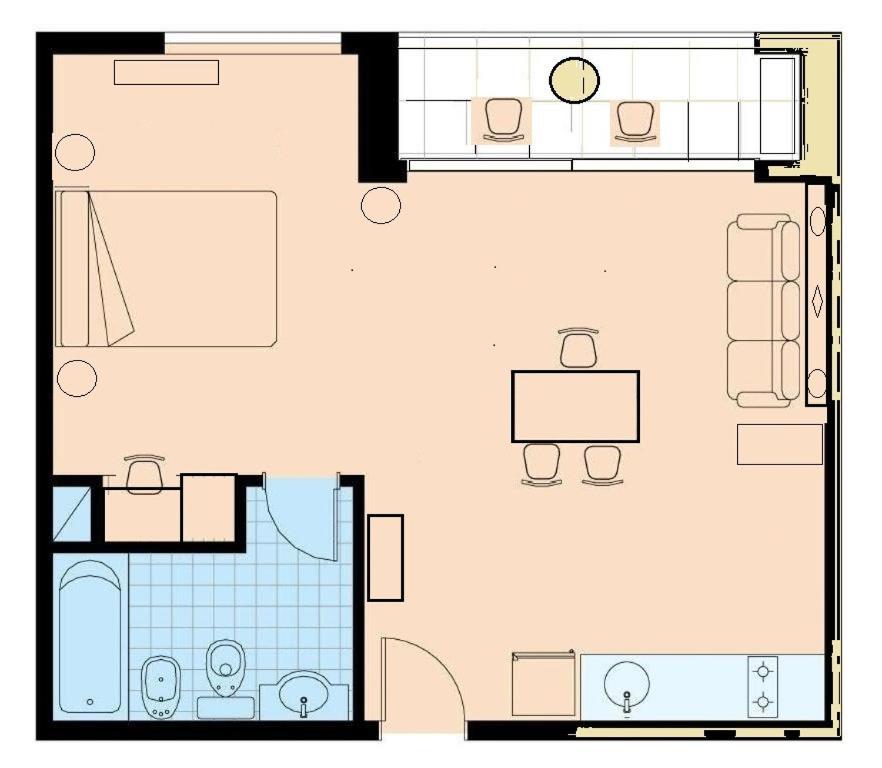 Apart 1013 Con Piscina Gimnasio Laundry Y Seguridad 24 Hs Buenos Aires Esterno foto